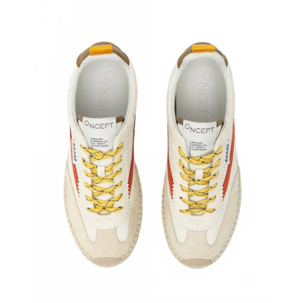NEW ONCEPT women's st tropez espadrille sneaker in ivory moon - Picture 2 of 5